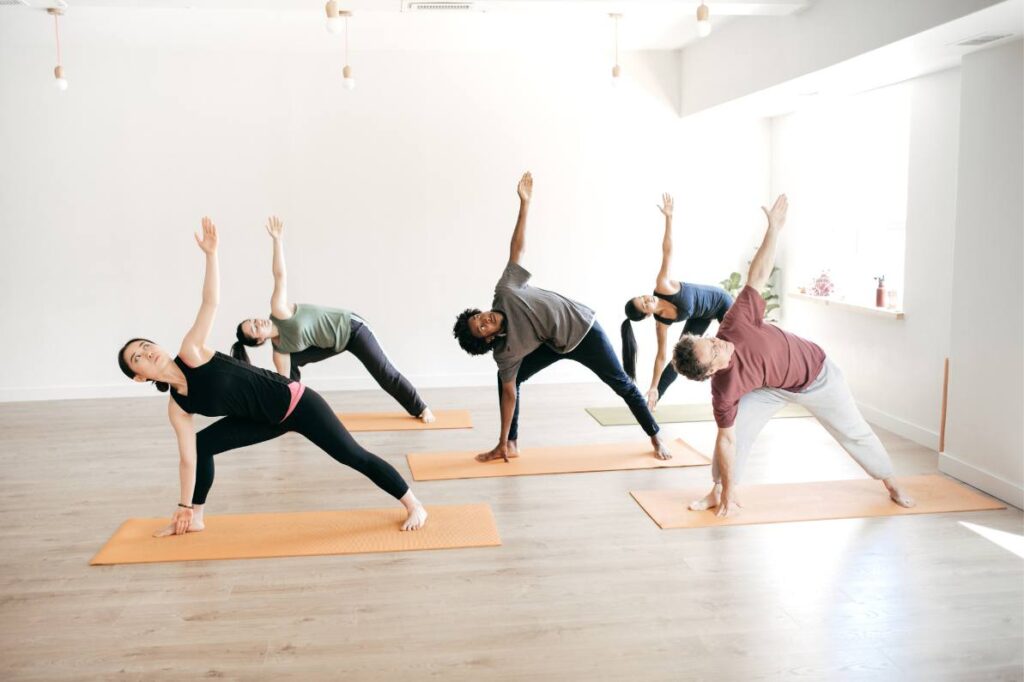 cours de yoga collectif
