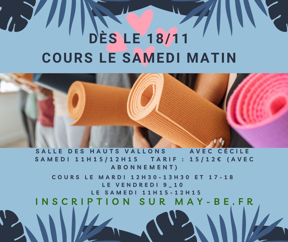 cours de yoga le samedi
